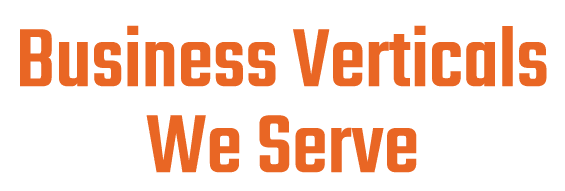 Business Verticals We Serve 